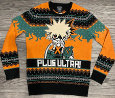 My Hero Academia Bakugo Ugly Christmas Sweater BoxLunch Anime Plus Ultra MHA SM