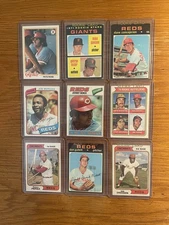 1975 & 1976 Big Red Machine Rookie Lot (13) Concepcion Foster Griffey BV$220.00