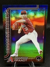 Brandon Pfaadt 2025 Topps Series 1 Black Rainbow Foil /10 Diamondbacks #182