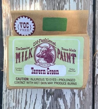NOS Milk Paint Tavern Green The Genuine Old-Fashioned Milk Paint Company