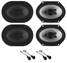 Rockville 6x8" Front Rear Speaker Replacement For 1999-04 Ford F-250/350/450/550