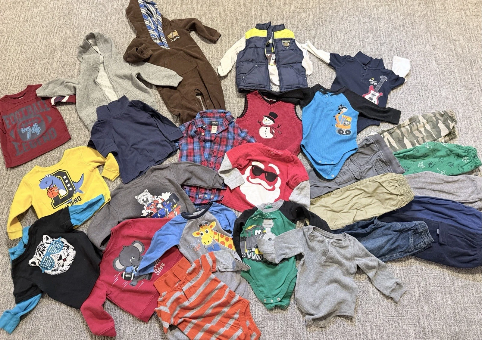 Baby Boy Clothes Size 18 Months Lot Of 28 Pcs