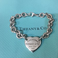 Return To Tiffany & Co Heart Tag 7.5” 19cm  Bracelet Sterling Silver 925 Genuine