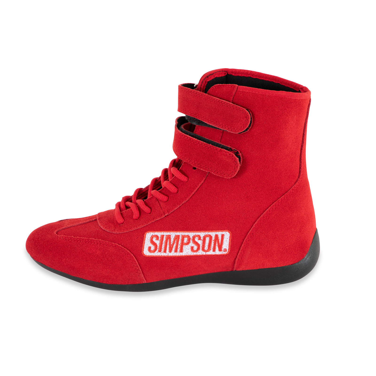 Simpson Racing 28110R High Top Racing Shoes Adult Size 11 Red Pair
