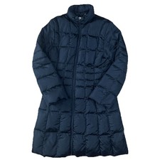 Moncler langer Daunen Puffer Mantel schwarz Gr. 2 (UK 10-12) Damen authentisch gesteppt