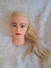 Mannequin Head for Hair Styling, training and practice. BLONDE 20 Inches Long