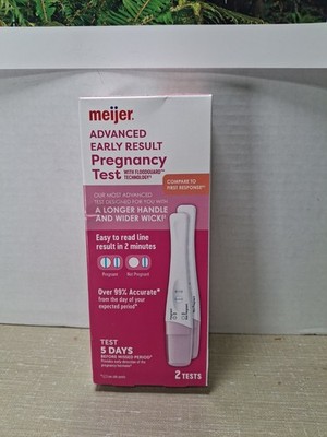 Meijer Advanced Early Result Pregnancy Test - 2ct - EXP: 03/09/2028