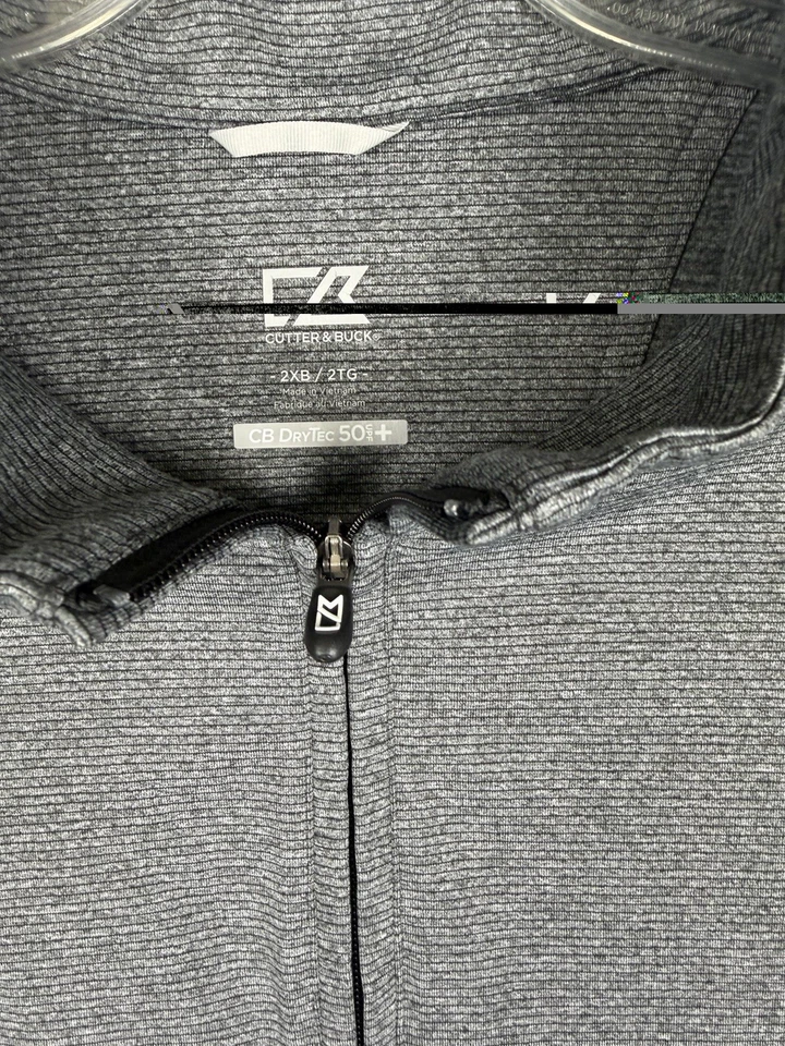 Cutter & buck 2XB CB dry tech 50 UPF Men’s Vest gray  - Image 3 of 4