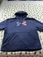Under Armour UA Freedom Navy Hoodie Patriotic Flag Protect This House Size Large