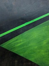 Original Art Abstract Acrylic Painting 9x12 on Art Paper. 'Gravity's Edge'