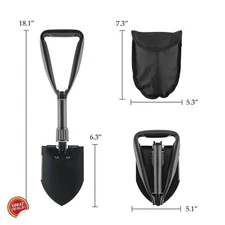 Folding Military Shovel Survival Spade Emergency Garden Camping Outdoor Tool US