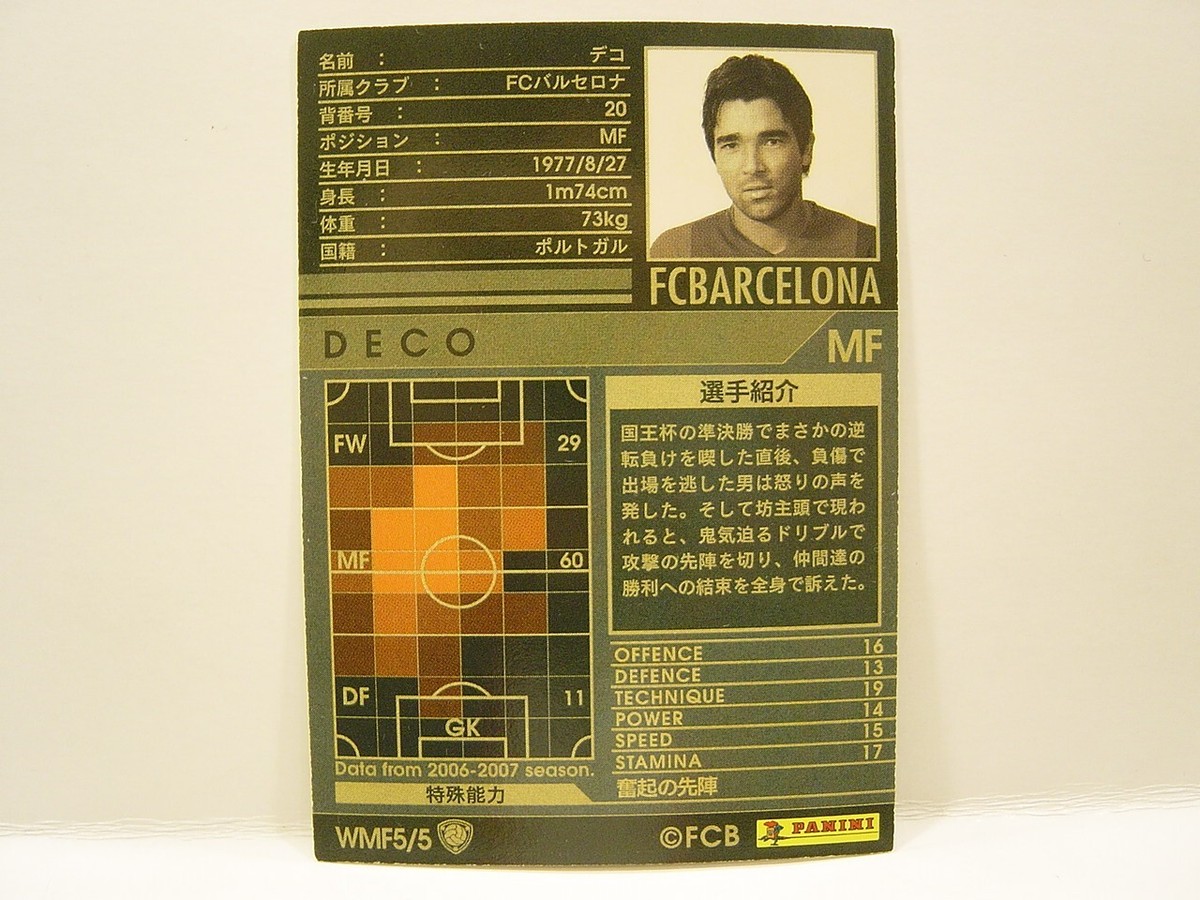 Panini WCCF 2006-07 WMF Deco 1977 Portugal No.20 FC
