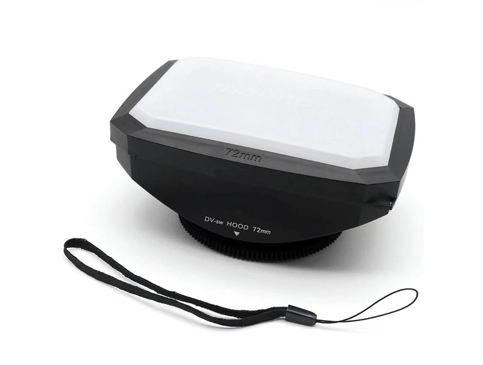 72mm MENNON 16:9 DV Video Camera Lens Hood with White Balance Hood Cap UK STOCK - Image 3 of 4
