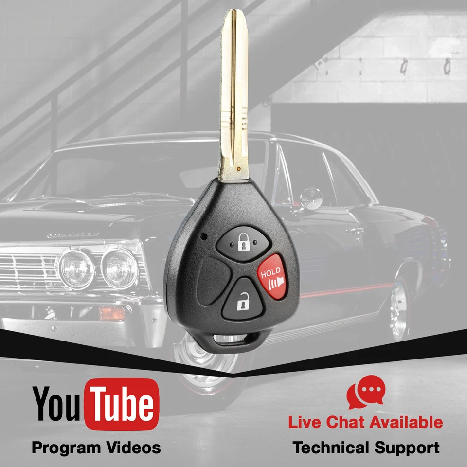 For 2007 2008 2009 2010 Scion xB Toyota Rav4 Keyless Entry Remote Car Key Fob - Imagem 3 de 4