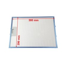 Filtro metallico in alluminio 380 x 290 mm  per cappa ELICA Turboair