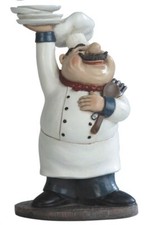 Chef Serving Figurine 10 Inch