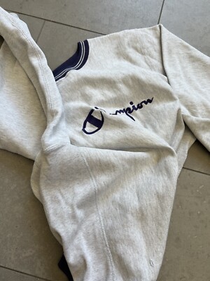 Vintage 90s Champion Spell Out Reverse Weave Sweatshirt Made In