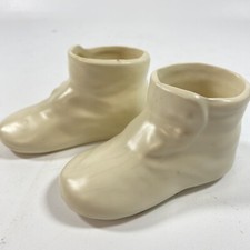 Vintage Planter Baby SHOES BOOTS VASE Ceramic - Pair - Pottery