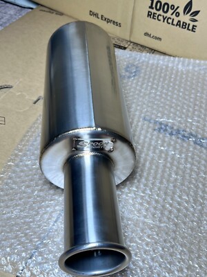 Spoon King N1 Exhaust Muffler Quality Sound Bassy Stainless Steel IN2.5 OUT2.5