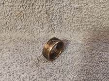 1988 Kennedy Half Dollars size 9 1/2 coin ring Handmade mixed metals A 