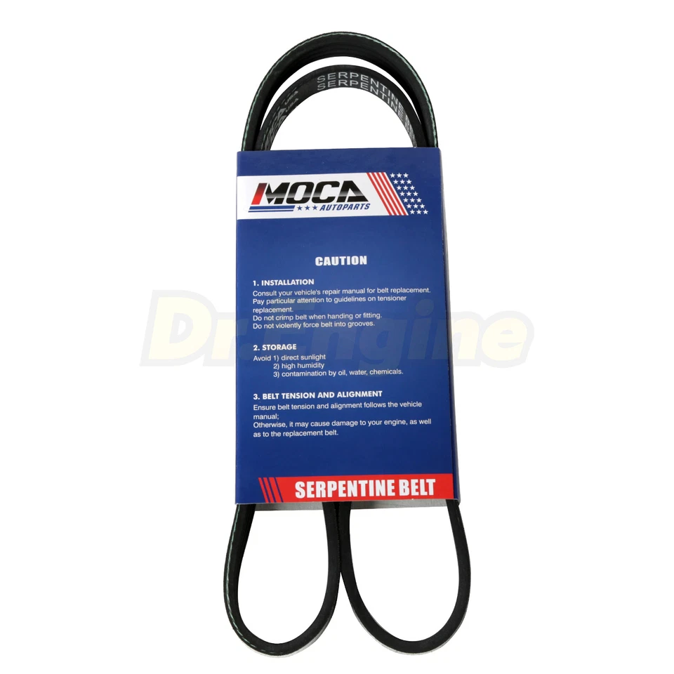 2X Serpentine Belt Fit 1998 Honda Odyssey 2,3 L alternador de dirección asistida/aire acondicionado Foto 3 de 4