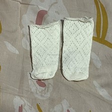 Diamond Pattern Cream Socks for 18 Doll Like American Girl Our Generation