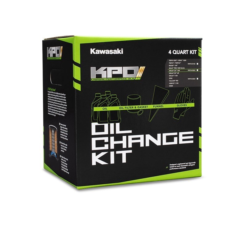 99974-0262- KAWASAKI Oil Change Kit Full Synthetic -NINJA