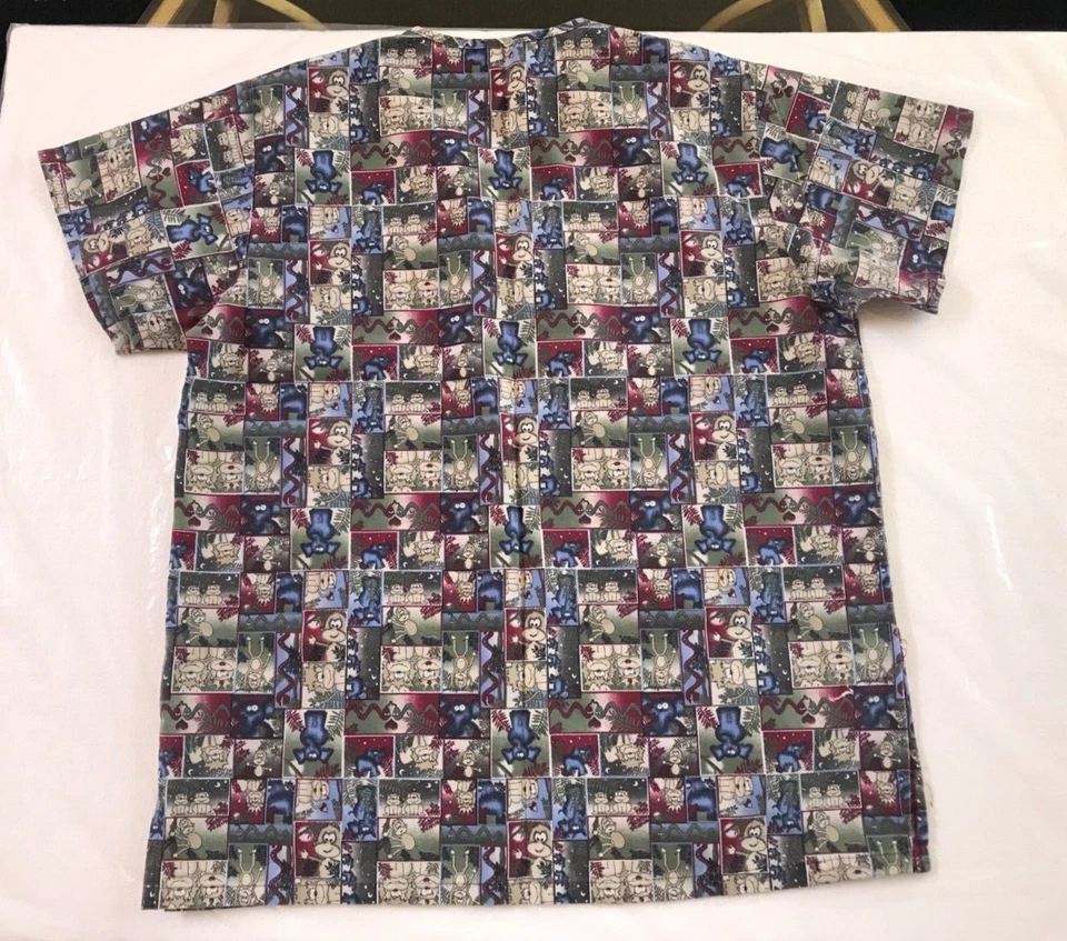 MG MEDGEAR Scrubs Womens Top ~ Children's Kid’s Pediatrics Theme - Image 2 of 4