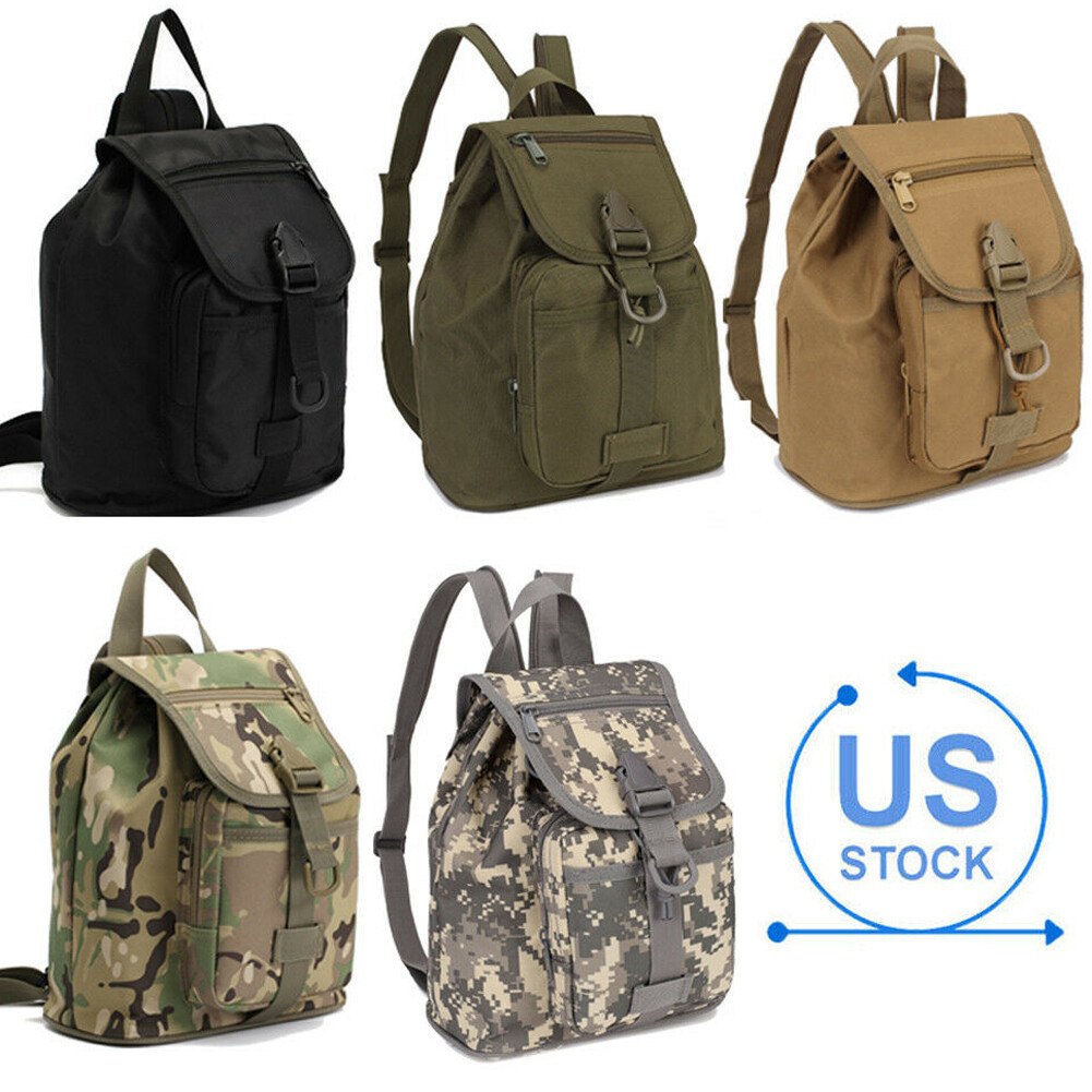 Hiking Backpack Military Canvas Bag Travel Sport Rucksack Satchel Men Women US-image
