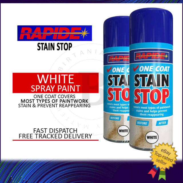 2x All-Purpose Aerosol Spray Paint Stain Stop One Coat Killer Blocker 400ml