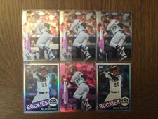 (6) 2020 Topps Chrome Nolan Arenado Pink Refractor , (2) 85 Inserts , (3) Base 