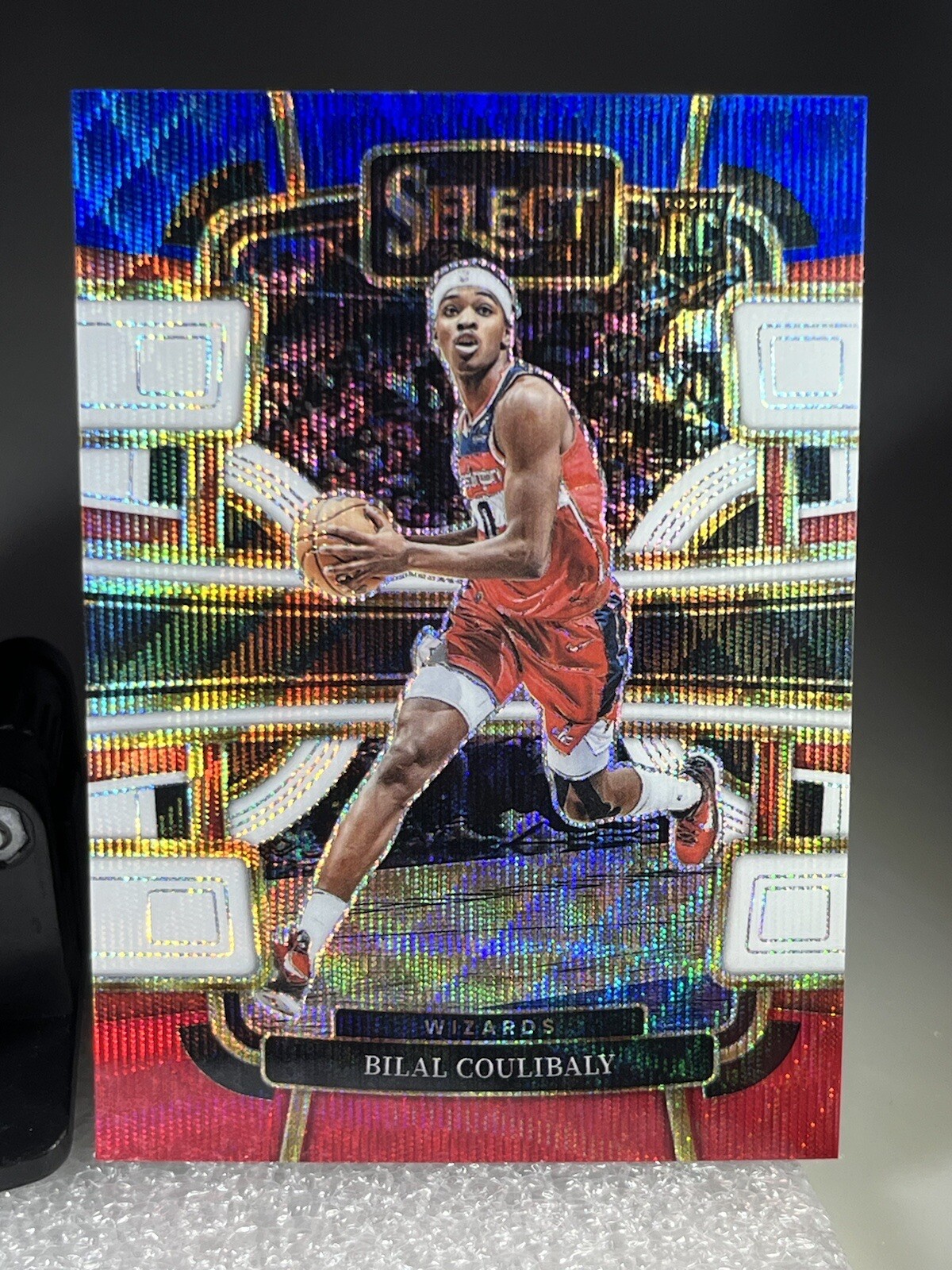 2023-24 Panini Select #131 Bilal Coulibaly Tri-Color Prizms