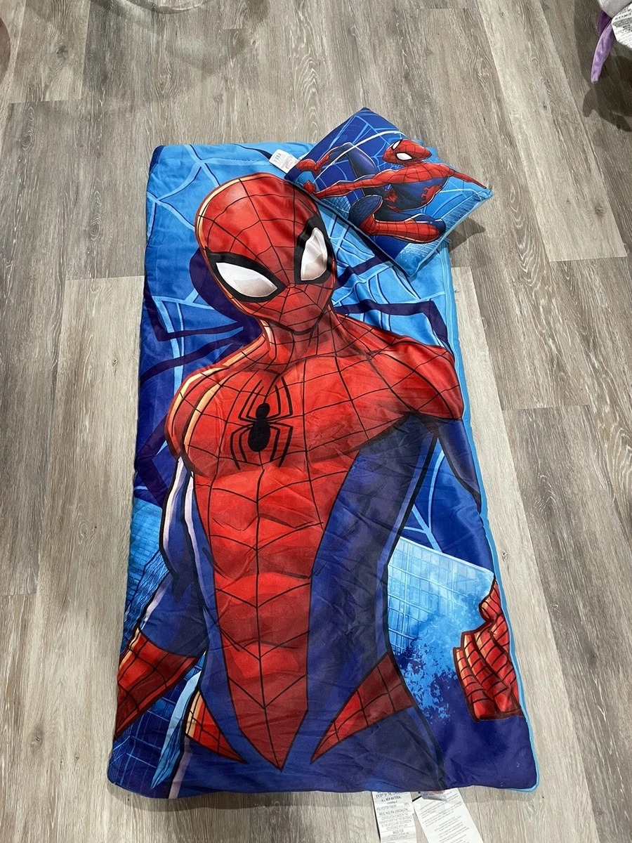 Kids spiderman sleeping clearance bag