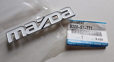 Mazda Front Grille White Mazda Emblem 817351771 Nameplate Badge