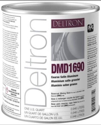 #ad DMD1690 PPG Deltron Coarse Satin Aluminum 1 Gallon FREE SHIPPING $430.00