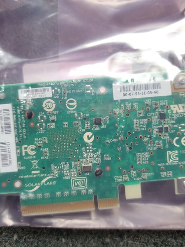 Free shipping 2 New Solarflare SF432-1012 - R3.3 SFP S7120 10Gbe PCI-e Card - Picture 5 of 6