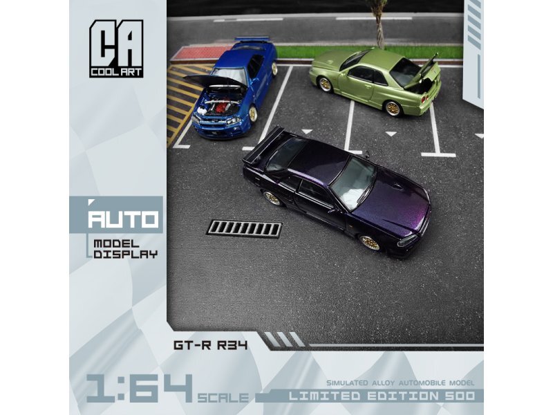 MINI GT 1/64 NISSAN SKYLINE GT-R (R34) V-Spec Perla Nera EUR 22,26