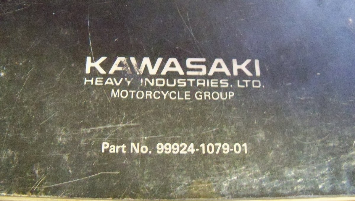 NOS OEM Kawasaki Service Manual ZX750 16CH 1987 99924-1079