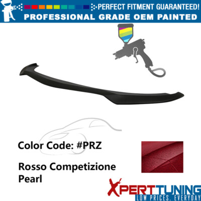 Fits 17-21 Alfa Romeo Giulia A Style Front Lip PP #PRZ Rosso Competizione Pearl