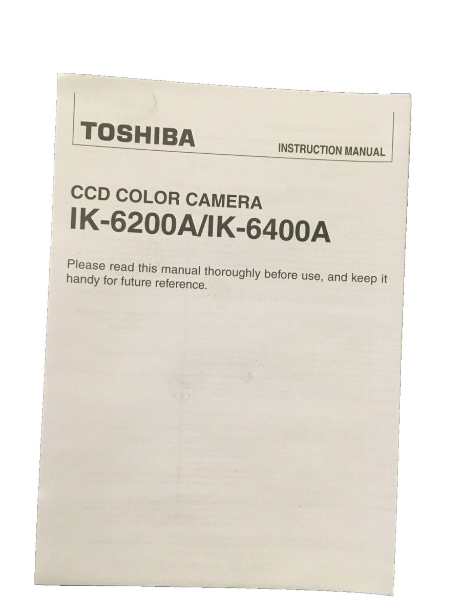 Toshiba IK-6400A CCD Color Security Camera new in factory box No