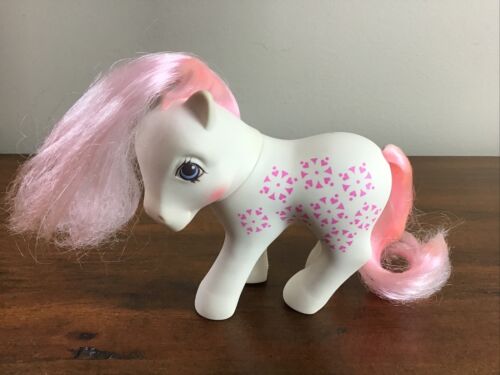 My Little Pony G1 Sundance Twice as Fancy MLP Pink White Hearts Vintage 1987 - Picture 1 of 5