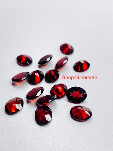 GARNET LOOSE GEMSTONE FACETED OVAL CUT 10x8 MM NATURAL CALIBRATED SIZE E - Picture 4 of 7