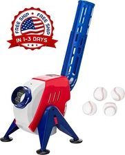 Máquina de lanzamiento de béisbol de plástico con ajuste de 3 ángulos NUEVO US