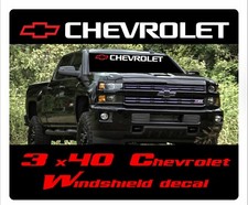1 Chevrolet Windshield Sticker Red Logo Vinyl Decal American Muscle Truck Usdm