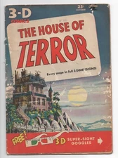 ST JOHN   THE HOUSE OF TERROR  1  3-D COMICS  1953  PRE CODE HORROR  NO GLASSES 
