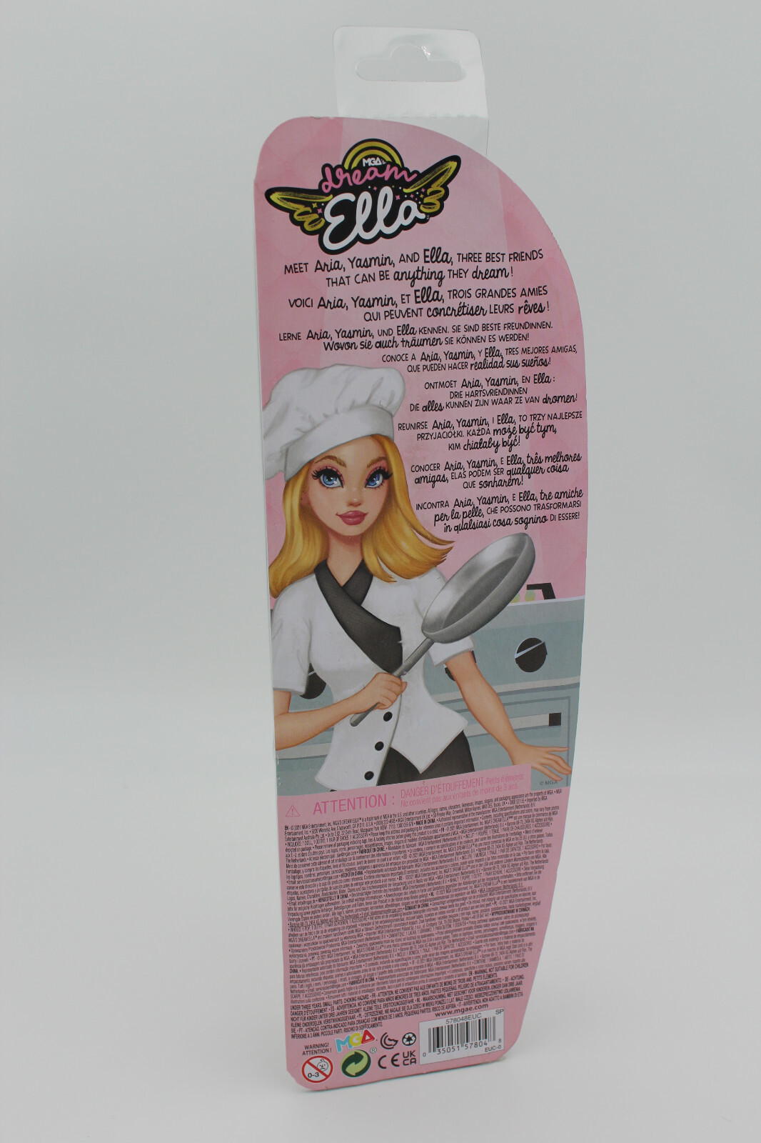 MGA's Dream Ella I AM A Baker Aria Fashion Doll, Includes Chef Outfit Set New 