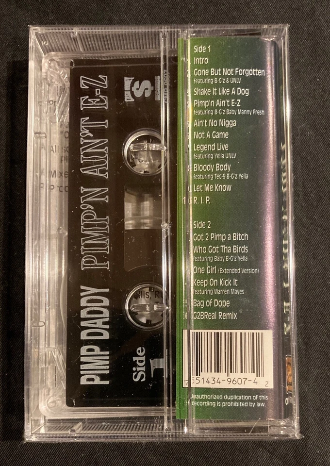 SEALED --- Pimp Daddy - Pimpin' Aint' E-Z --Rare Cassette G-FUNK/GANGSTA-RAP - Image 2 of 4