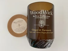 WoodWick® Renew Large Candle Ginger & Turmeric Scented White 13 oz.