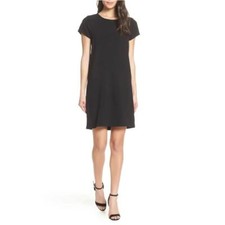 Chelsea28 NWT XS Black Crepe Shift Dress