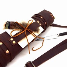 chef knife roll bag leather